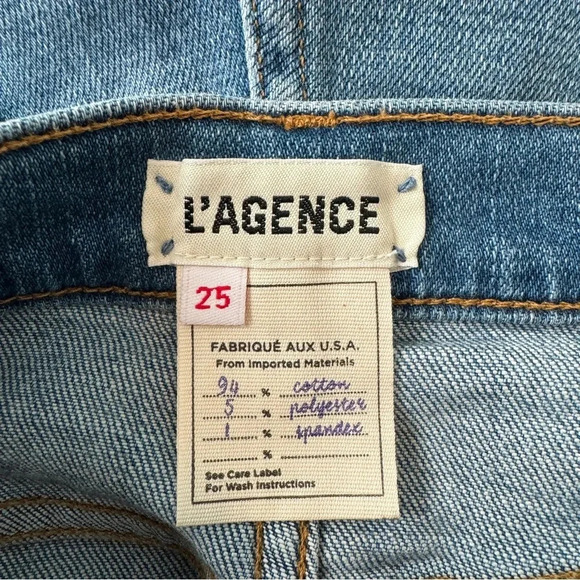 L'Agence Ryland Zipper-Accented Denim Shorts - Picture 11 of 12